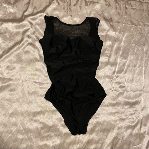 Albion Black Mesh One-Piece Swimsuit - Picture 4 of 8